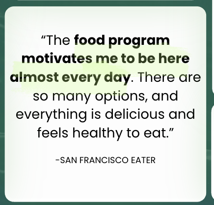 Real customer testimonial about Sifted Workplace Lunch Service